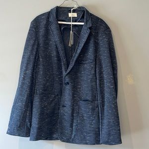 Blazer Knit 2 button blazer with patch pocket new